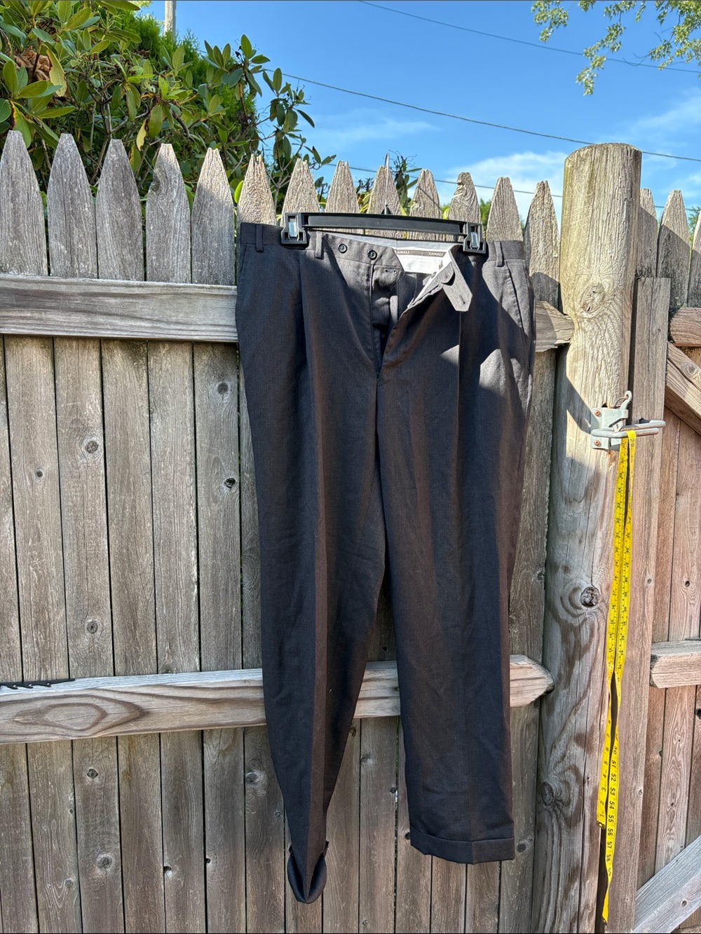 Canali 37/30 gray wool pants.